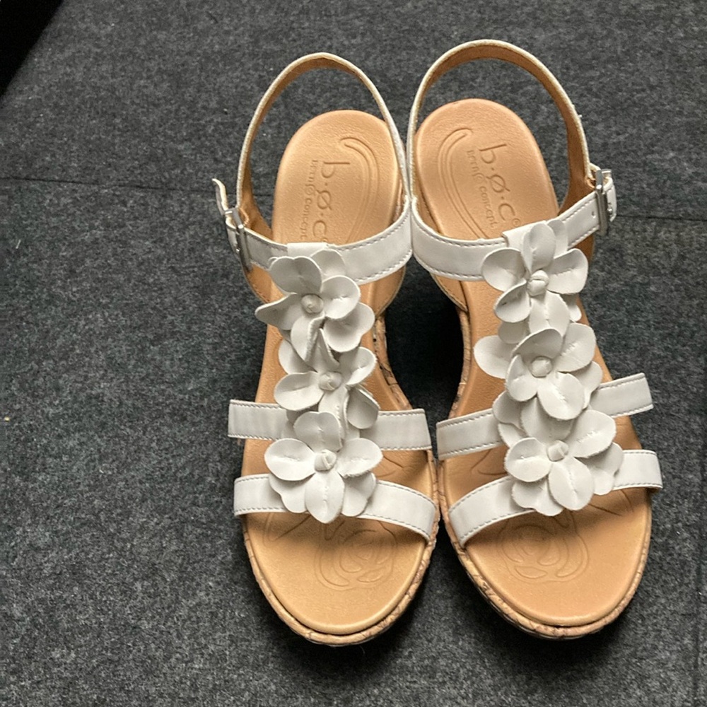 BOC Born strappy platform wedge sandals